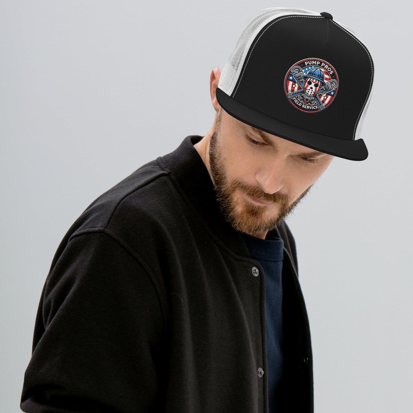 Pump Pros Custom Flat Bill Trucker Cap