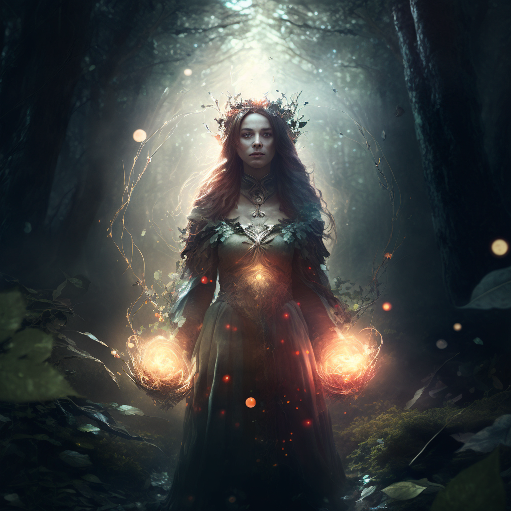 Goddess of Energy Canvas Print