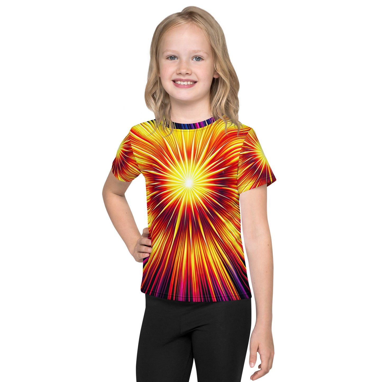 Sunburst Unisex Kids crew neck t-shirt