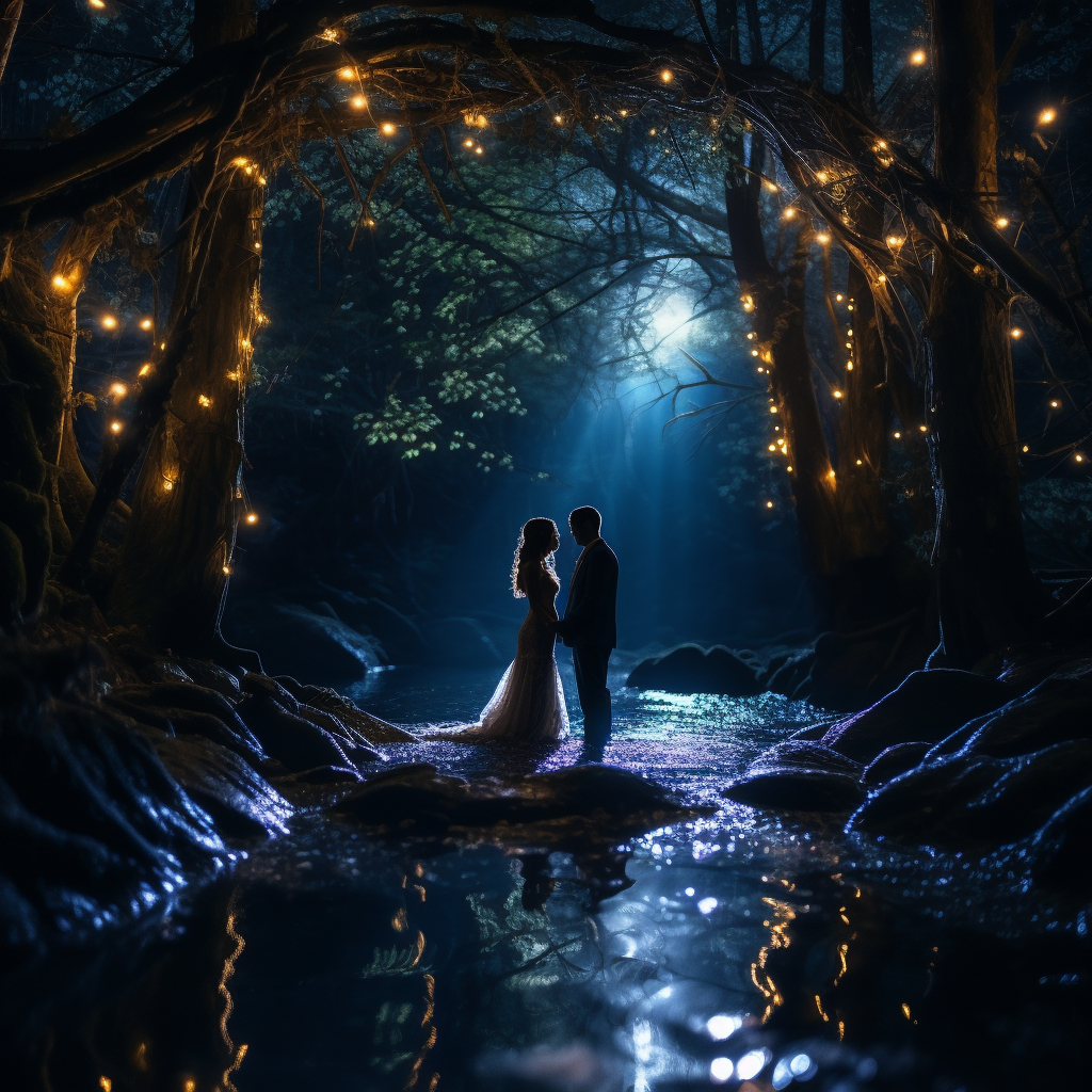 Enchanted Evening Metal prints