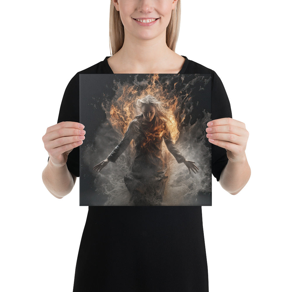 Lady of Fire and Water Canvas Print