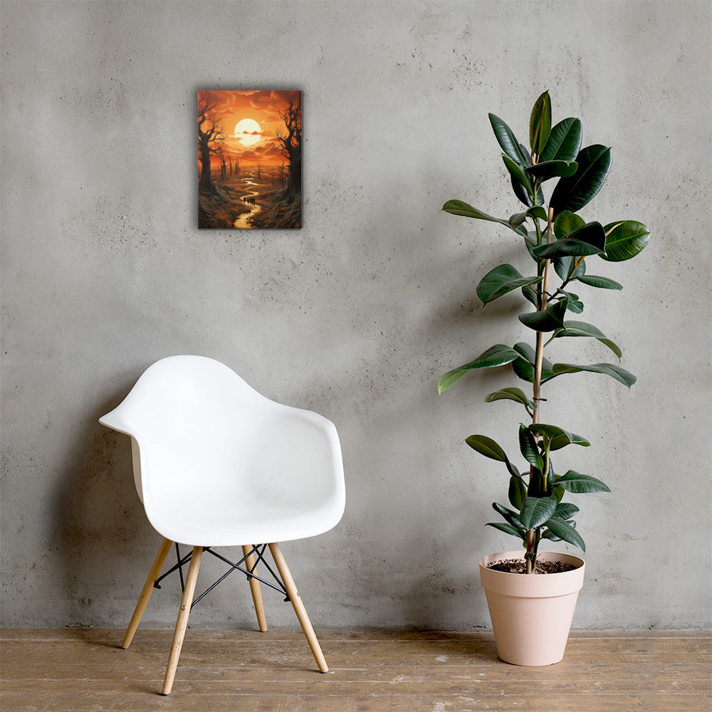Artistic River Landscape #2 Canvas Prints