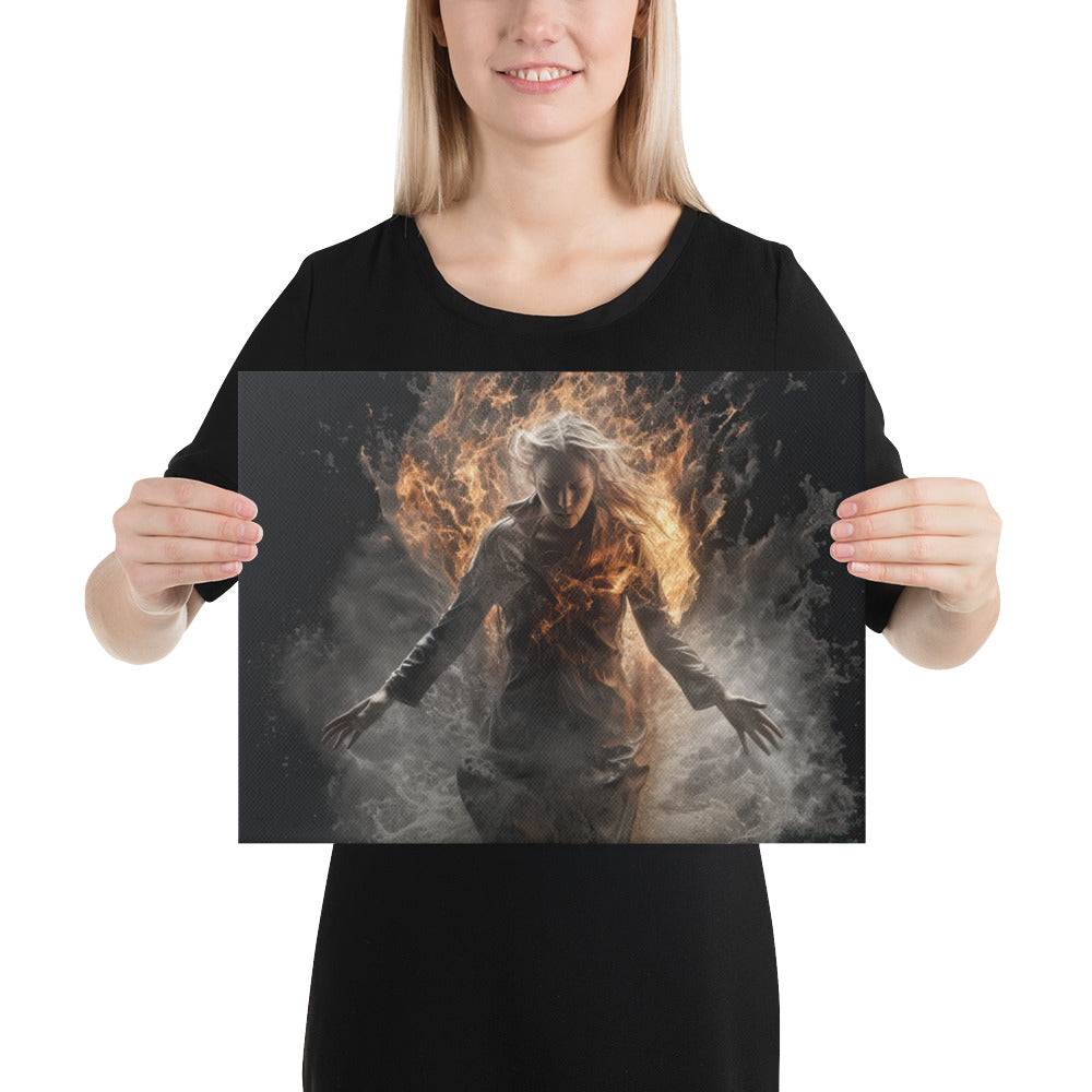 Lady of Fire and Water Canvas Print