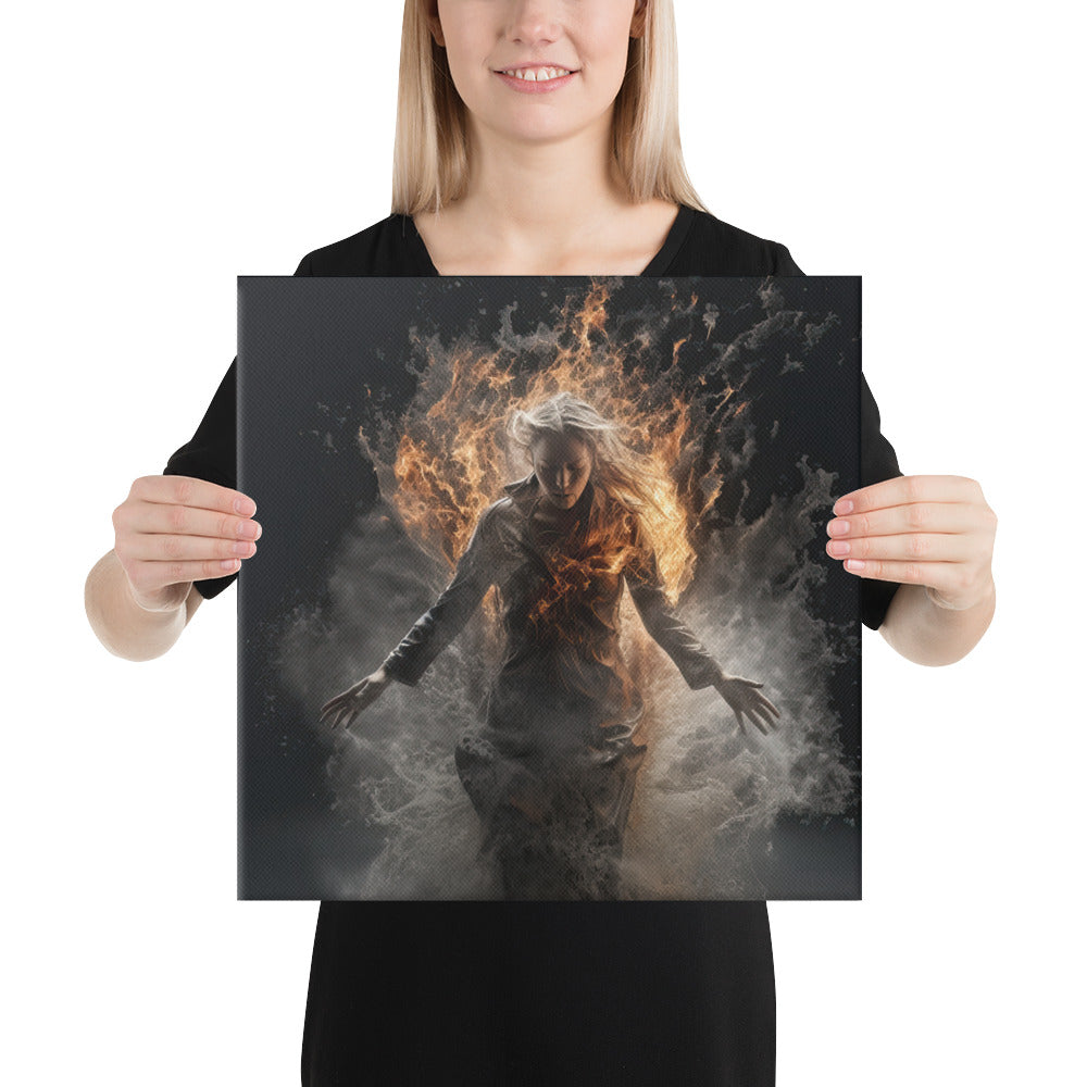 Lady of Fire and Water Canvas Print