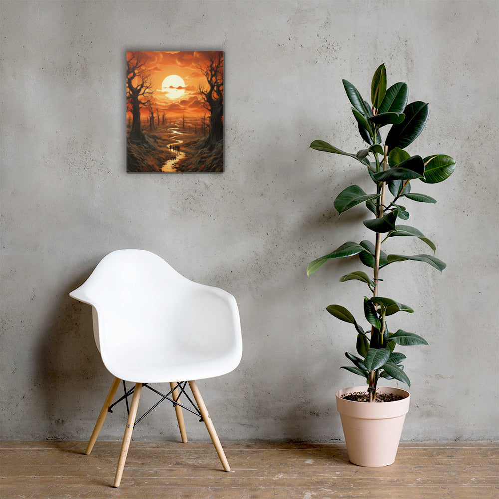 Artistic River Landscape #2 Canvas Prints
