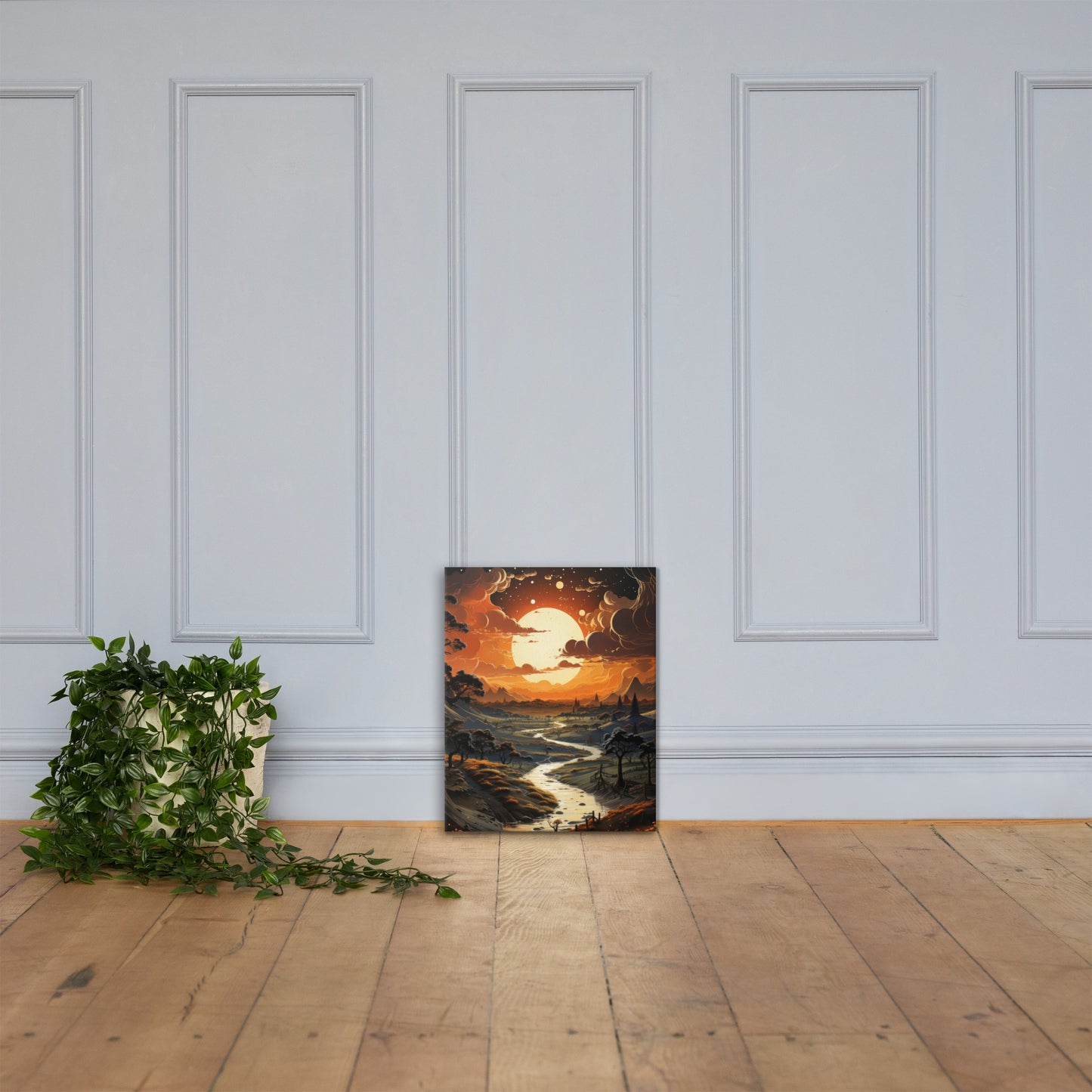 Artistic River Landscape #1 Canvas Prints
