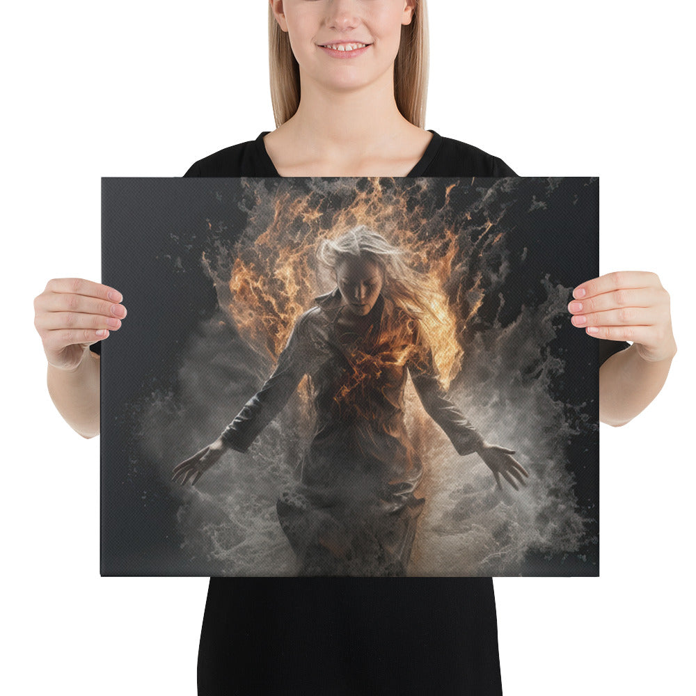 Lady of Fire and Water Canvas Print