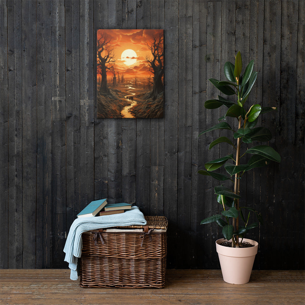Artistic River Landscape #2 Canvas Prints