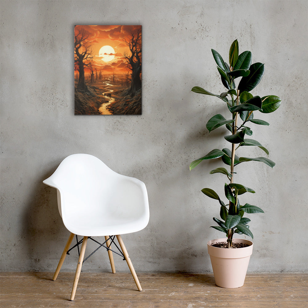 Artistic River Landscape #2 Canvas Prints
