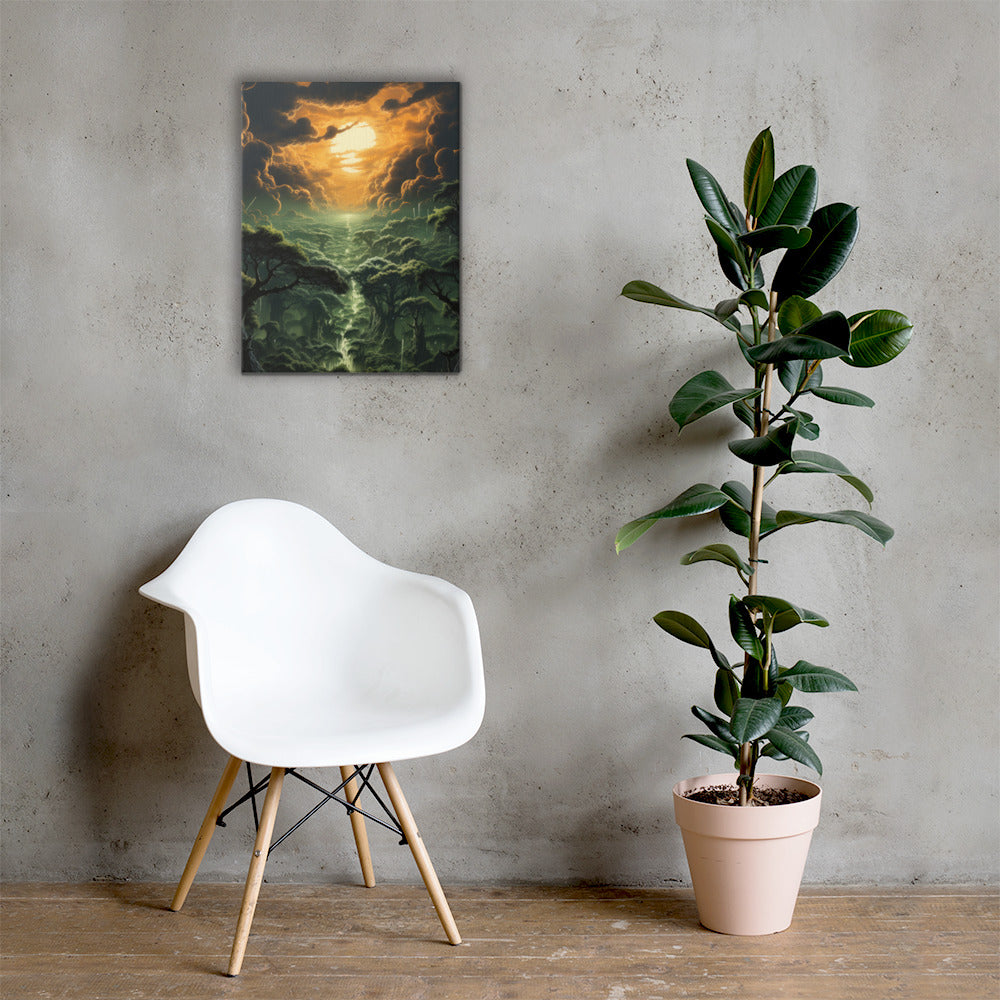 Artistic River Landscape #3 Canvas Prints