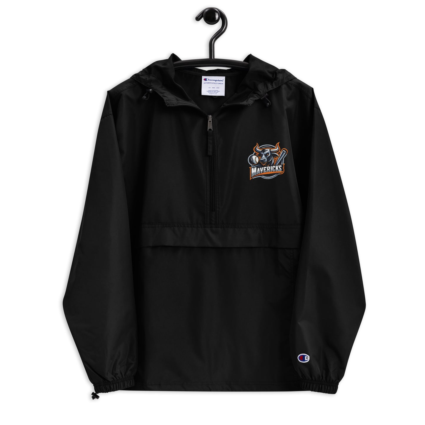 Unisex Mavericks Baseball Logo Embroidered Champion Packable Jacket