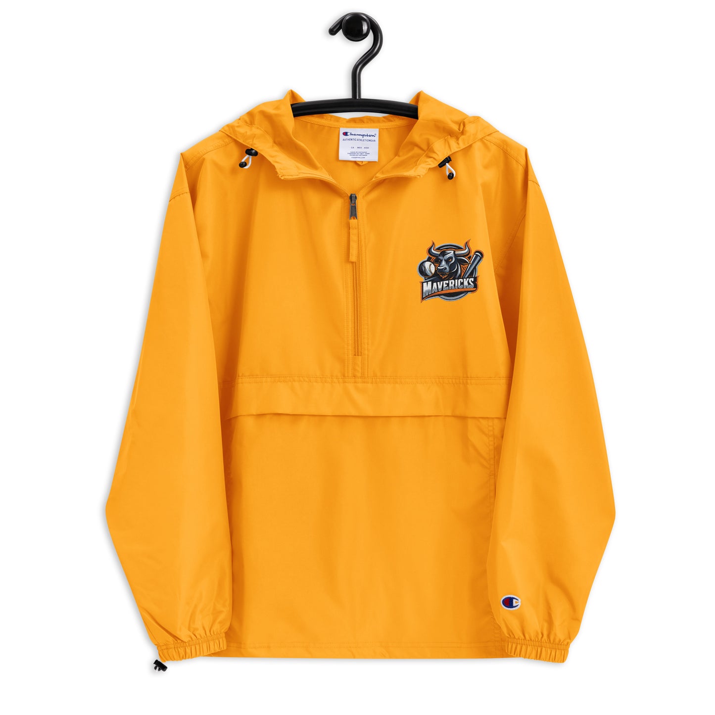 Unisex Mavericks Baseball Logo Embroidered Champion Packable Jacket