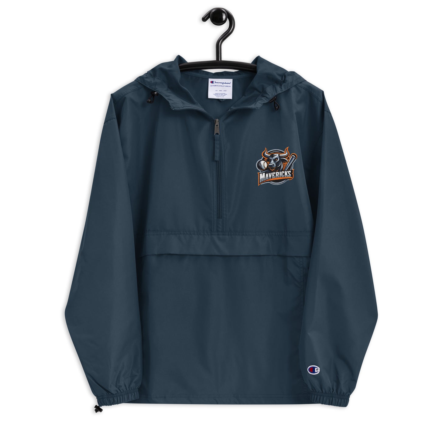 Unisex Mavericks Baseball Logo Embroidered Champion Packable Jacket