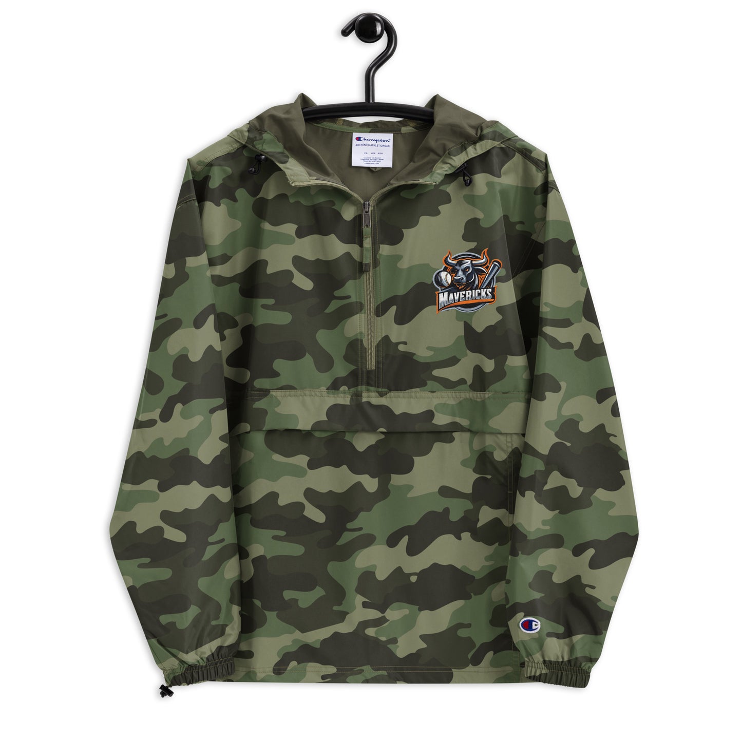 Unisex Mavericks Baseball Logo Embroidered Champion Packable Jacket