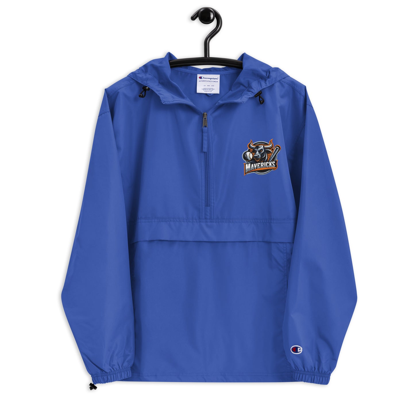 Unisex Mavericks Baseball Logo Embroidered Champion Packable Jacket