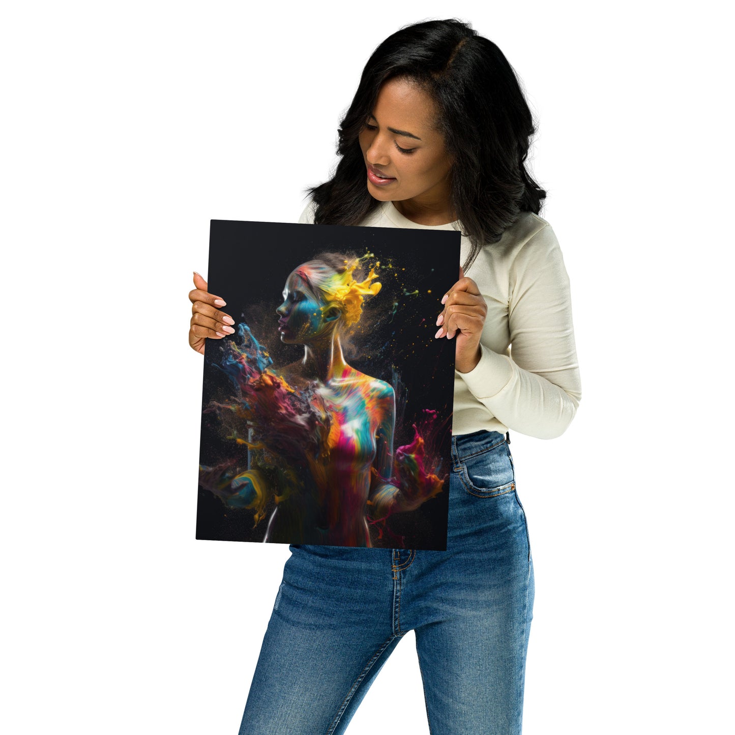 Painted Lady Metal prints