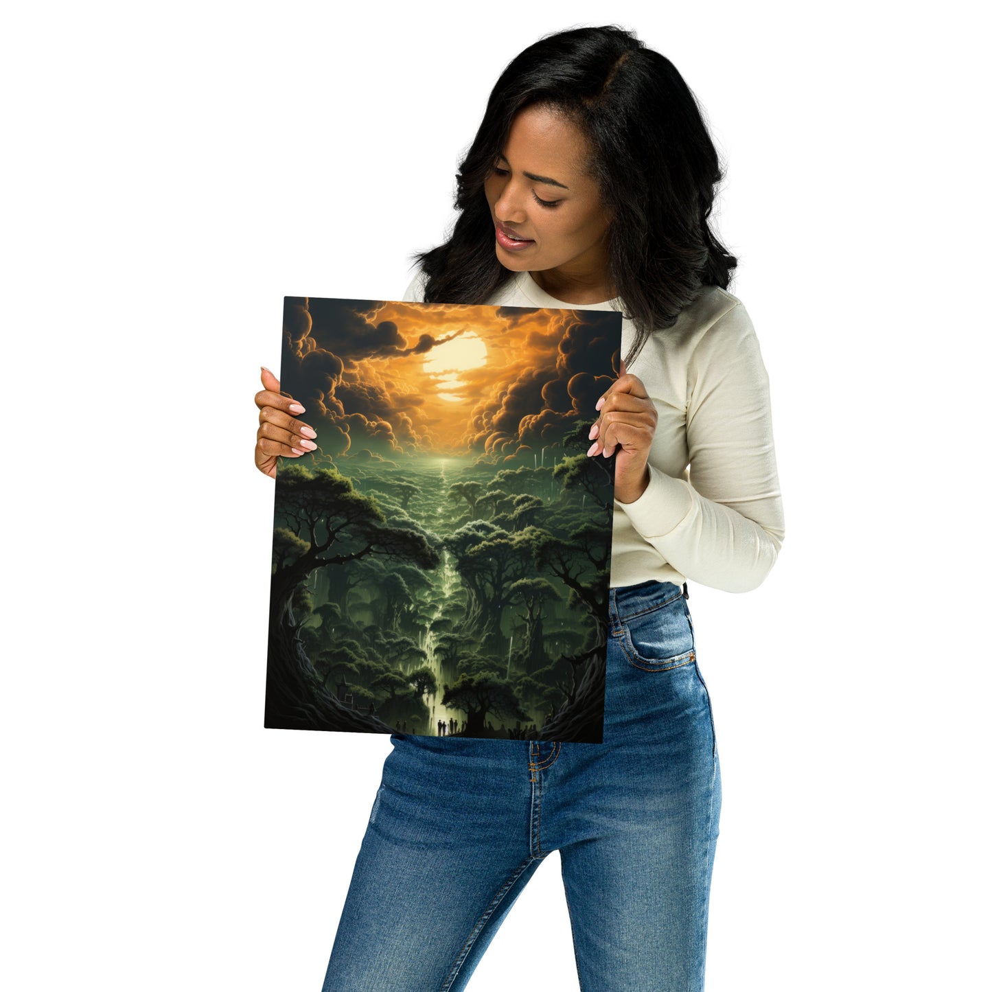 Artistic River Landscape #3 Metal prints