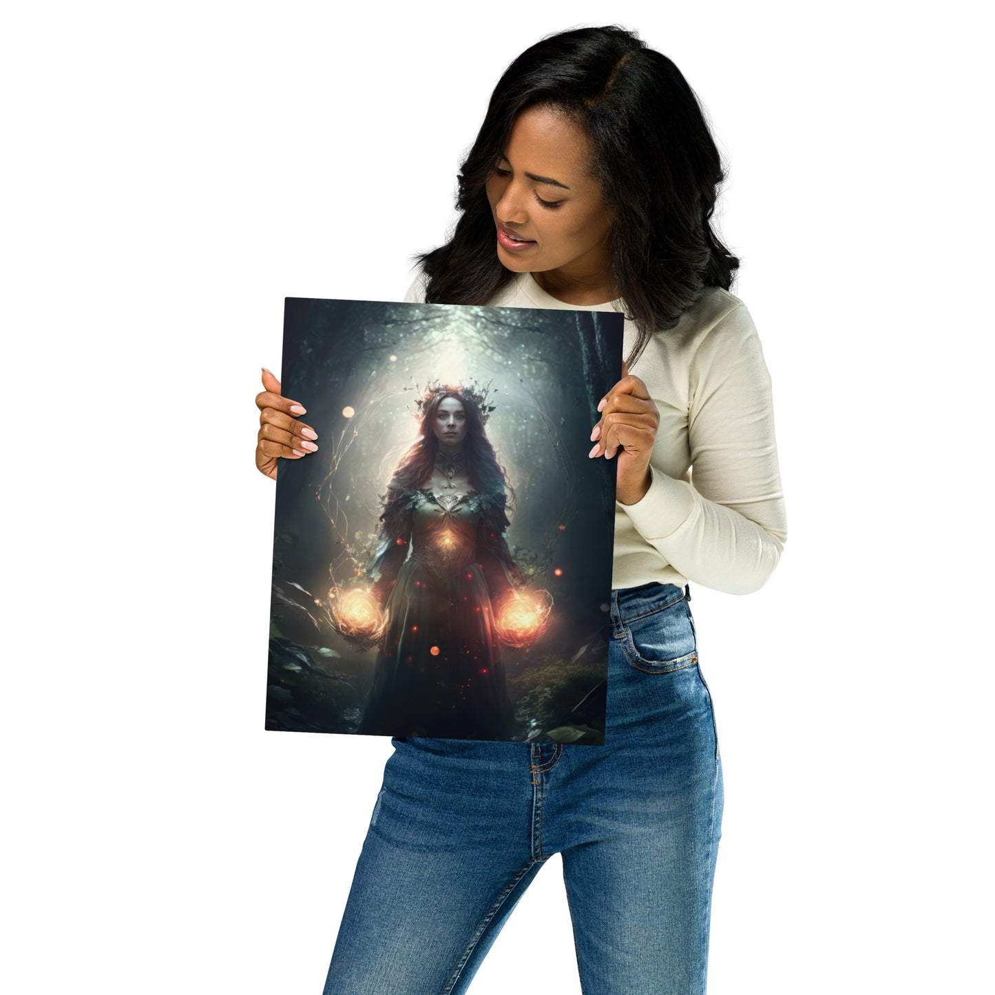 Goddess of Energy Metal prints