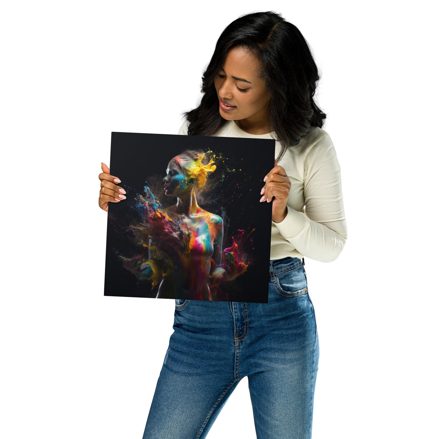 Painted Lady Metal prints