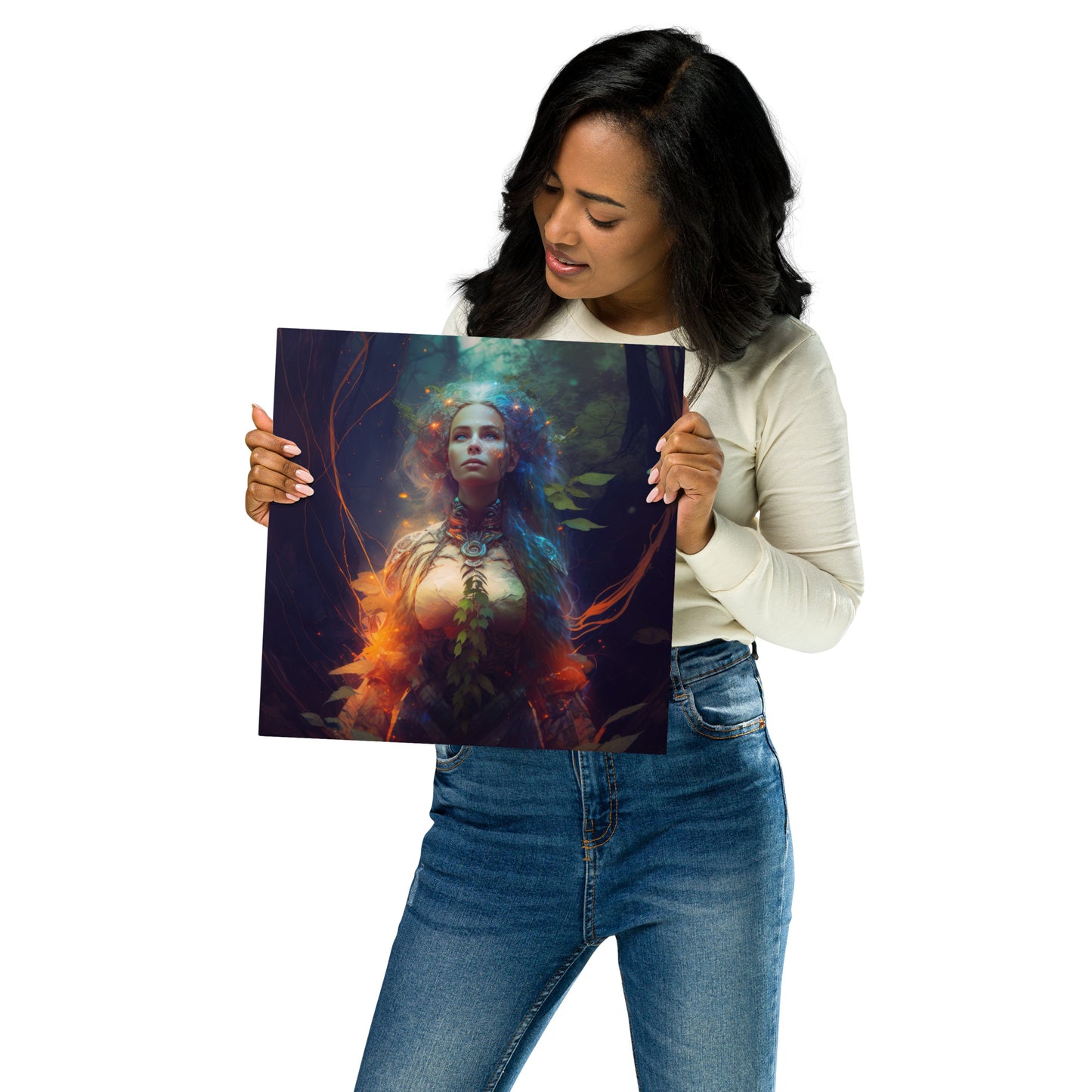Goddess of Light Metal Prints