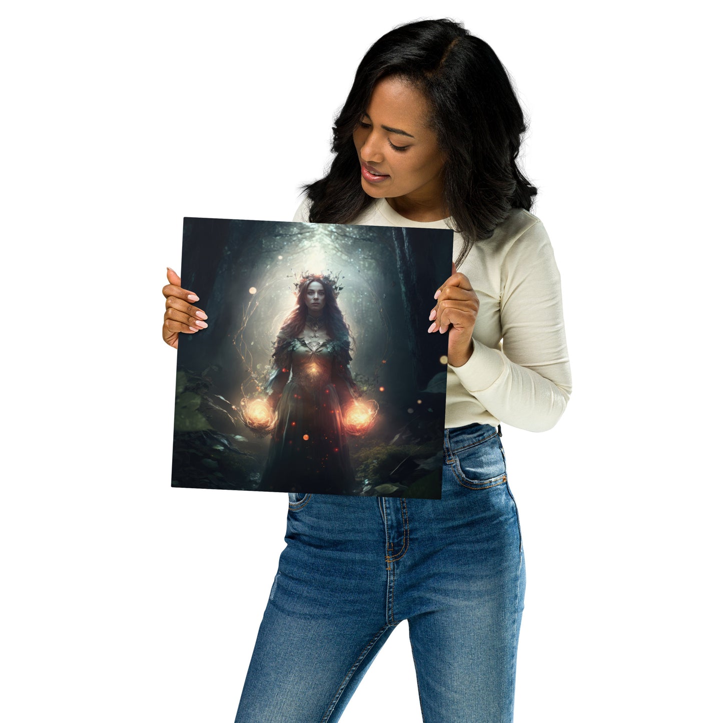 Goddess of Energy Metal prints
