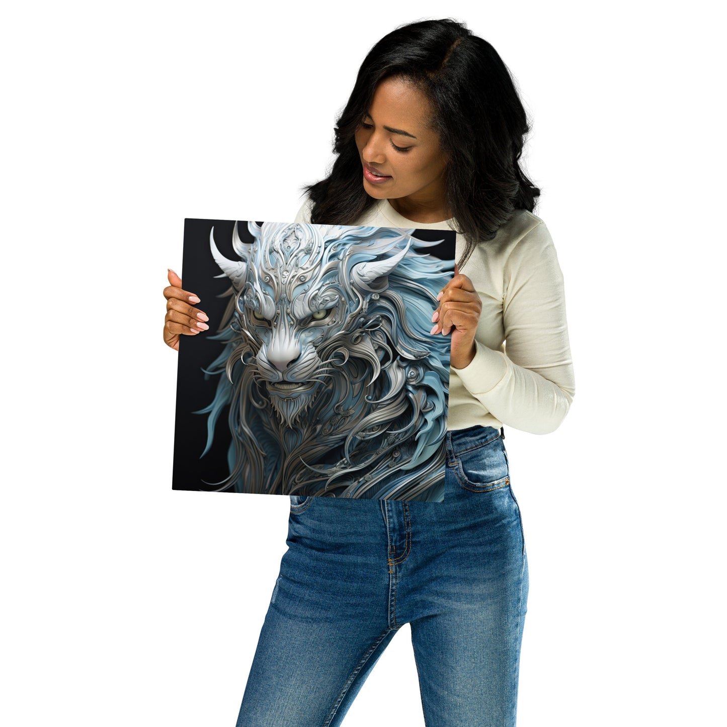 Manticore Azule Metal prints