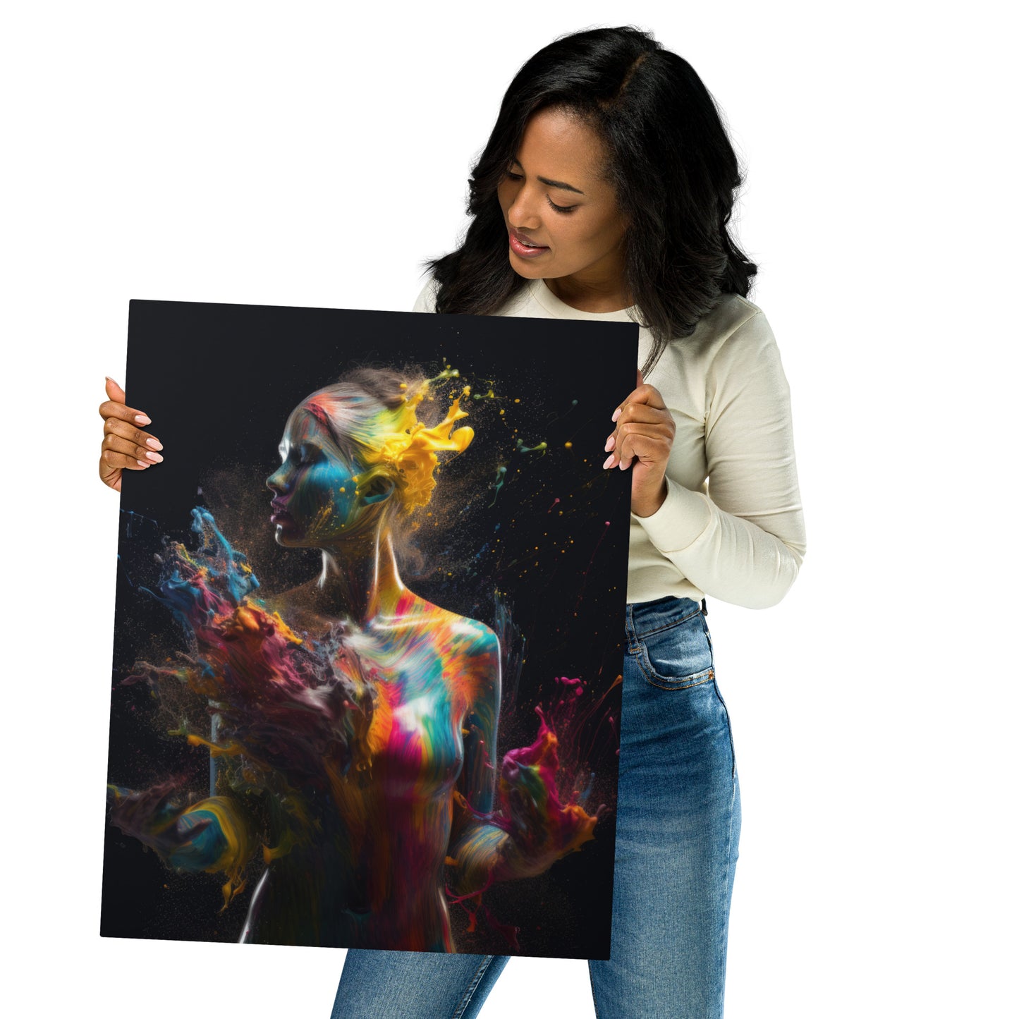 Painted Lady Metal prints