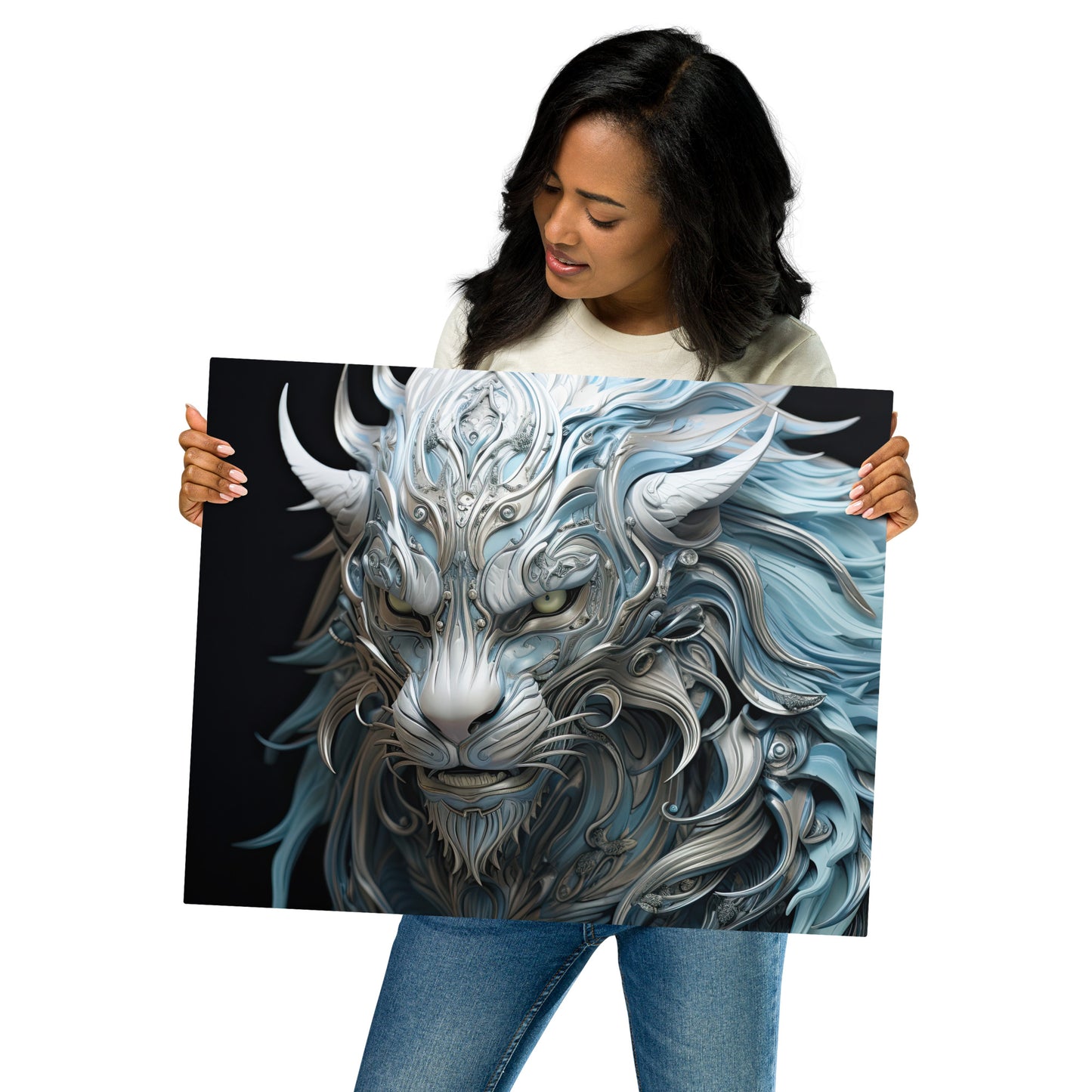 Manticore Azule Metal prints