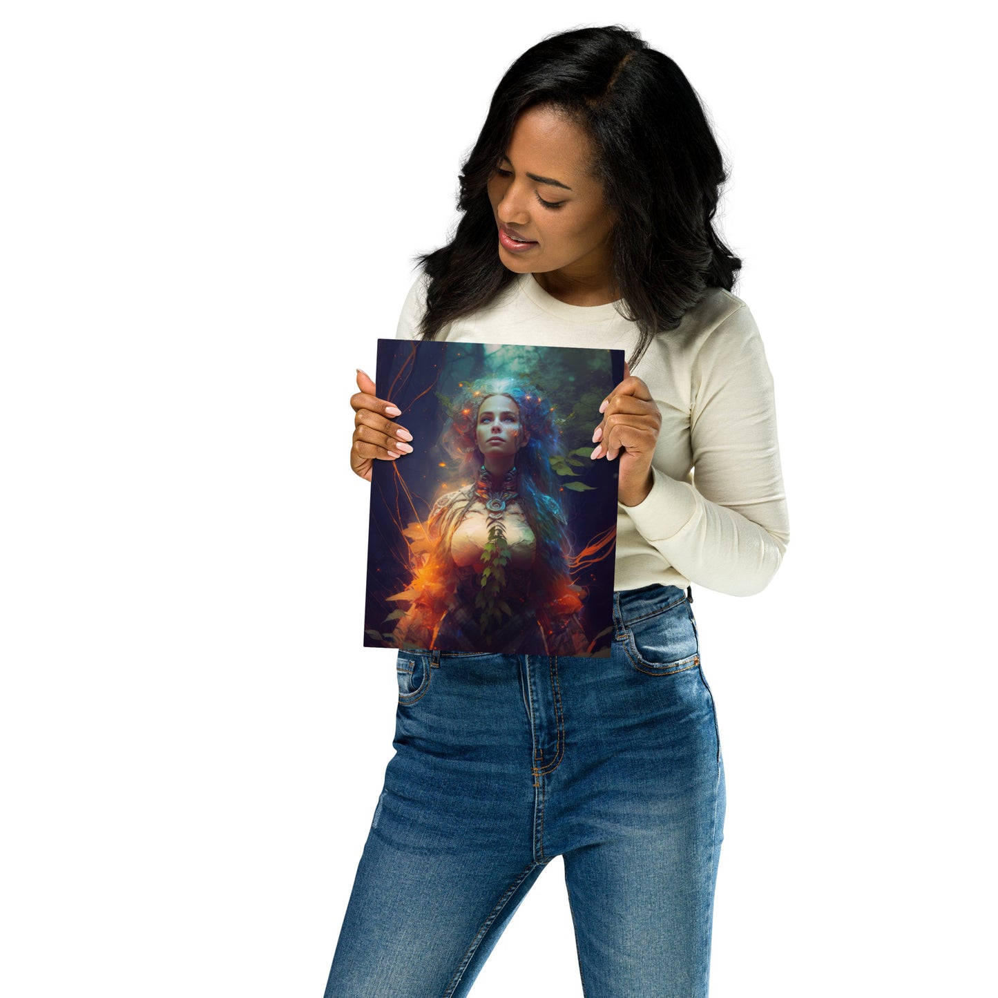 Goddess of Light Metal Prints