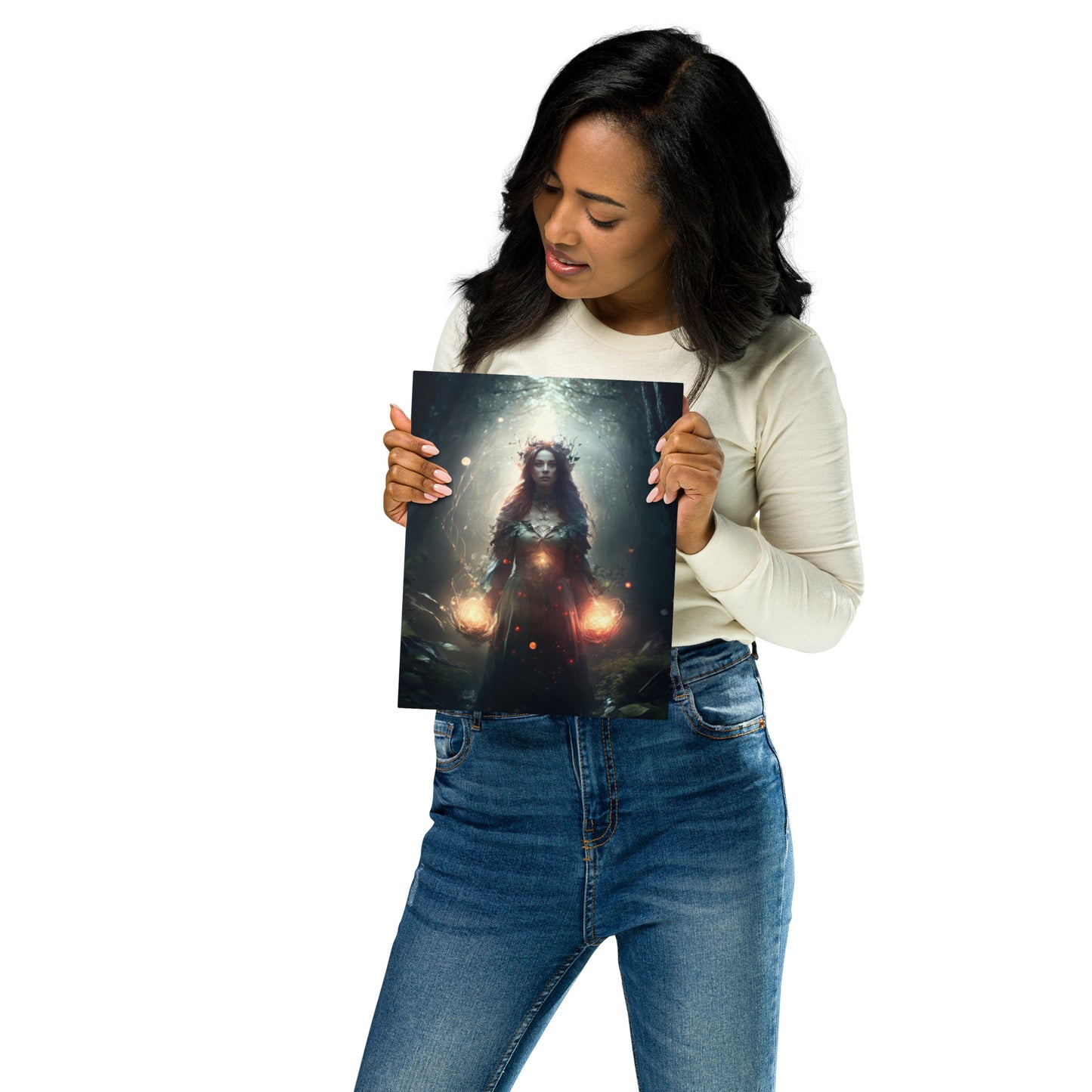 Goddess of Energy Metal prints