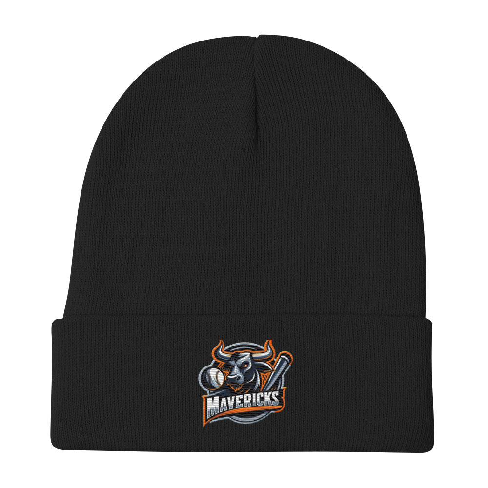 Mavericks Baseball Logo Embroidered Beanie - Free Shipping