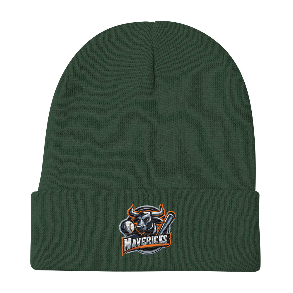 Mavericks Baseball Logo Embroidered Beanie - Free Shipping