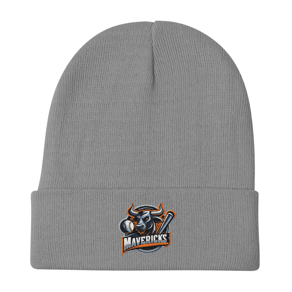 Mavericks Baseball Logo Embroidered Beanie - Free Shipping