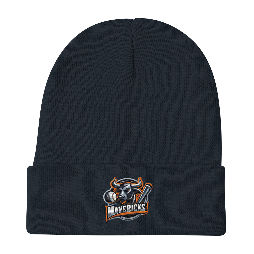 Mavericks Baseball Logo Embroidered Beanie - Free Shipping
