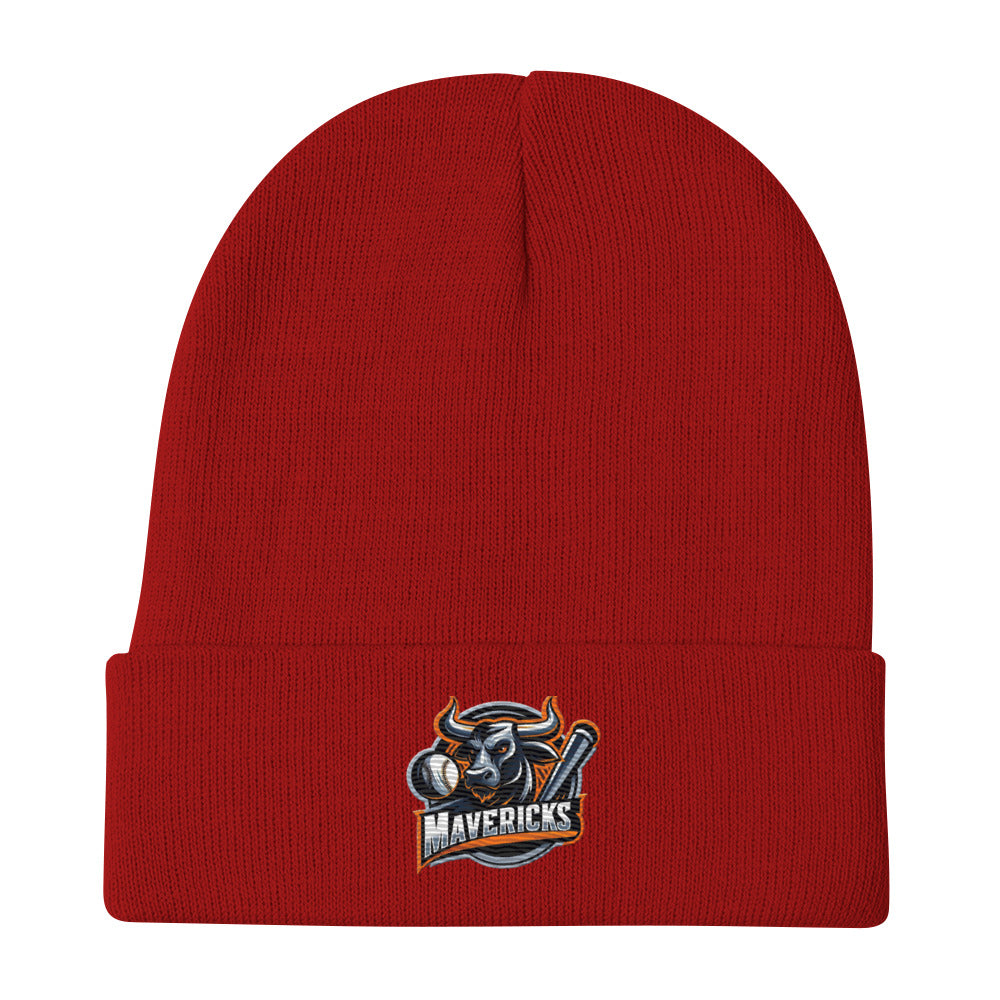 Mavericks Baseball Logo Embroidered Beanie - Free Shipping