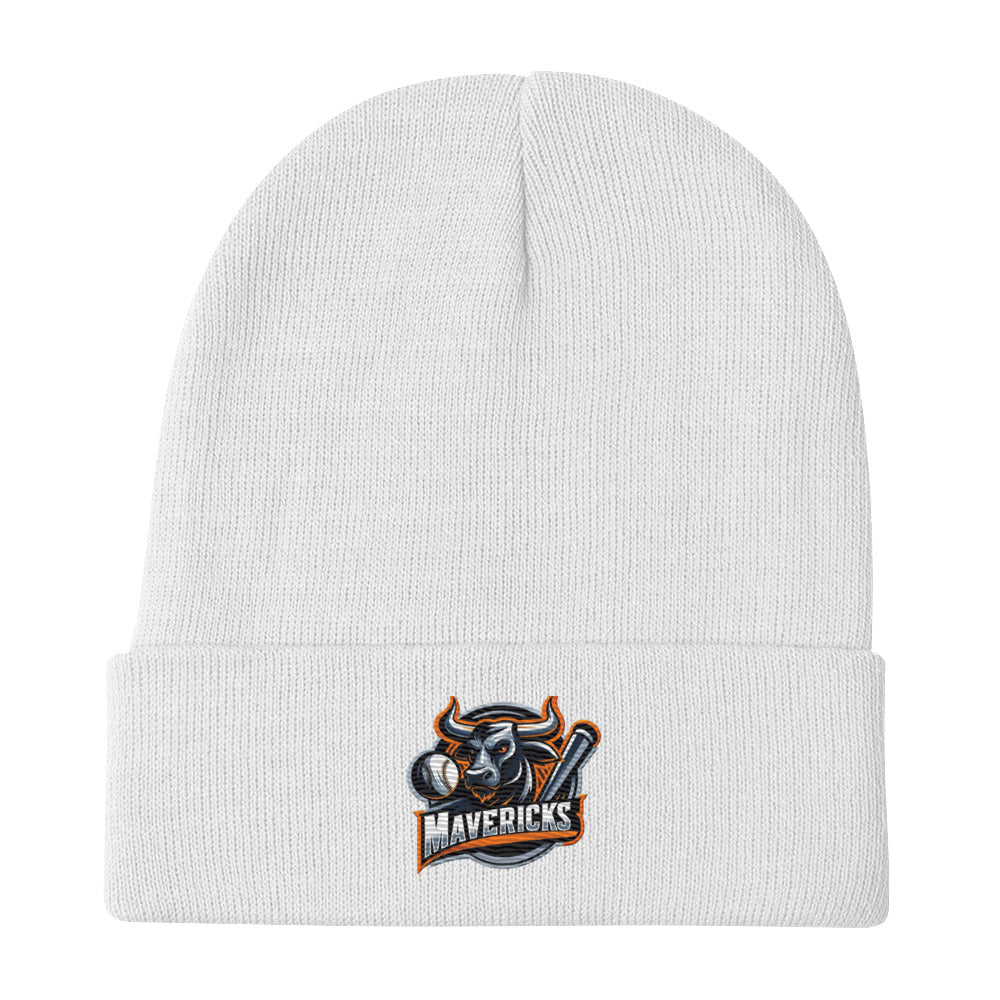 Mavericks Baseball Logo Embroidered Beanie - Free Shipping
