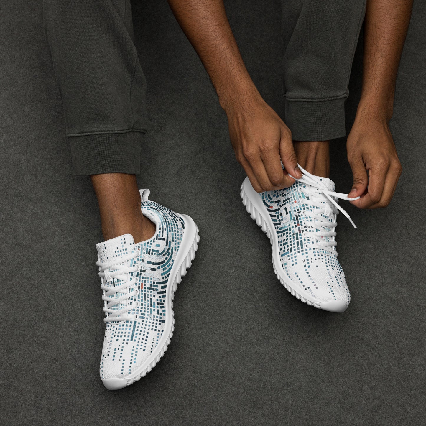 Blue AI Code Men’s athletic shoes