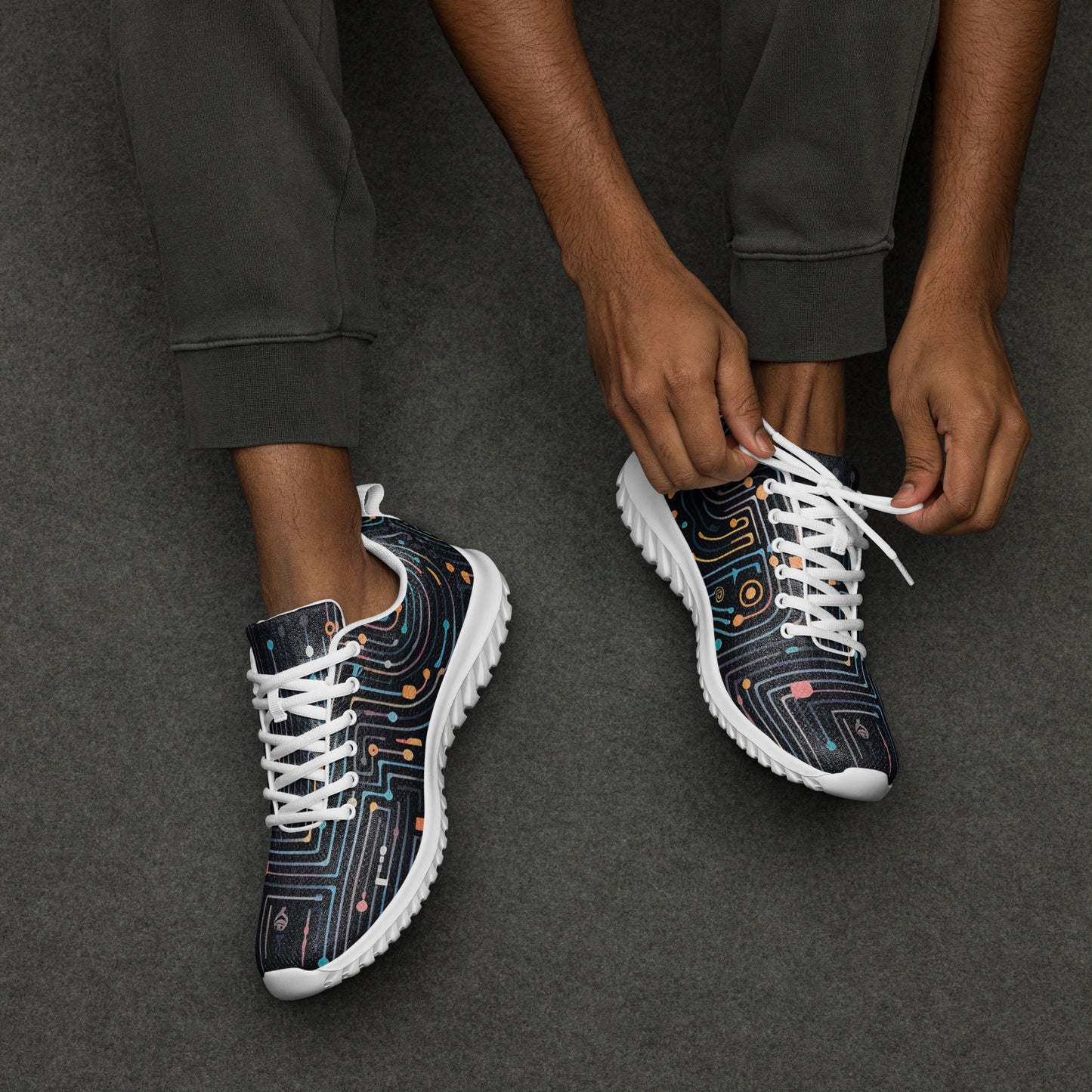 Black AI Circuit Code Men’s athletic shoes