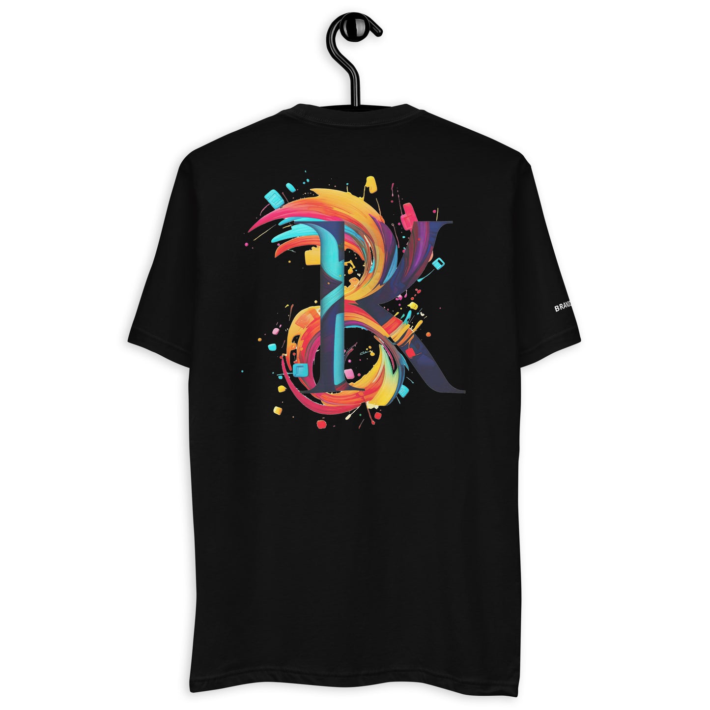 Black Brandon Kidd Art Logo Short Sleeve T-shirt