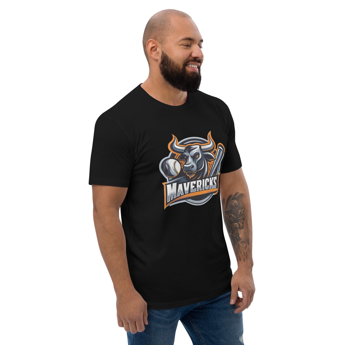 Men's Mavericks Baseball Logo Short Sleeve T-shirt