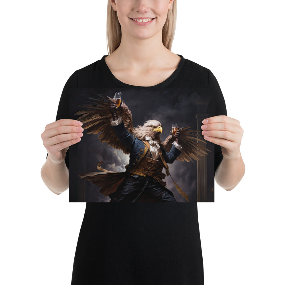 The Drunken Eagle Photo Paper Poster