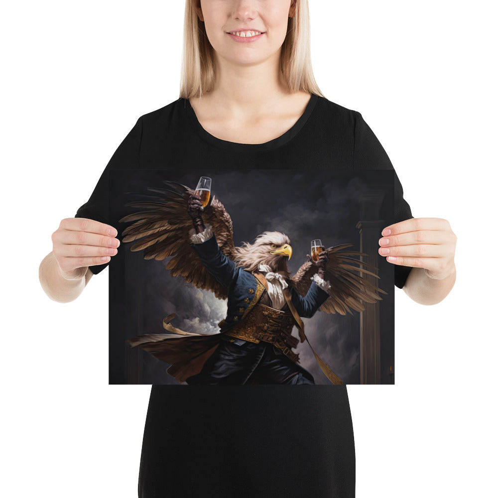 The Drunken Eagle Photo Paper Poster
