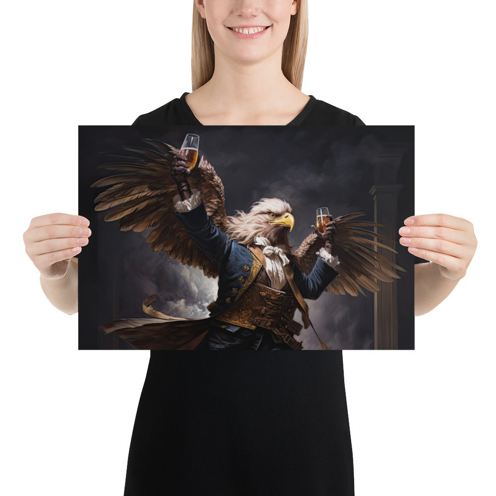 The Drunken Eagle Photo Paper Poster