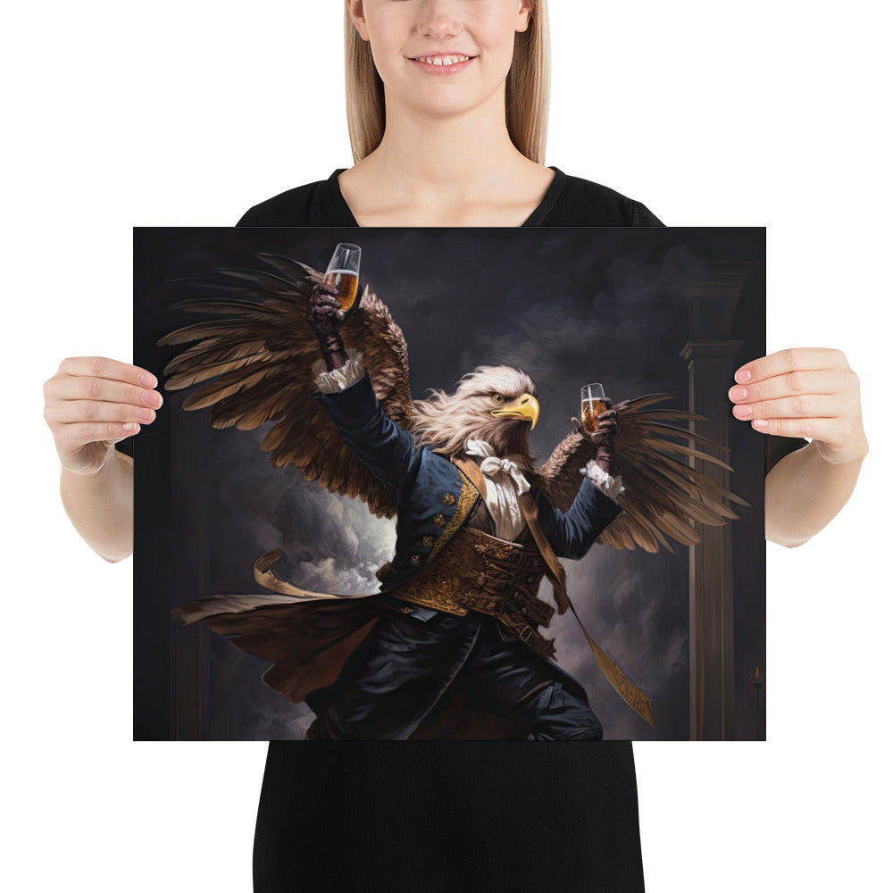 The Drunken Eagle Photo Paper Poster