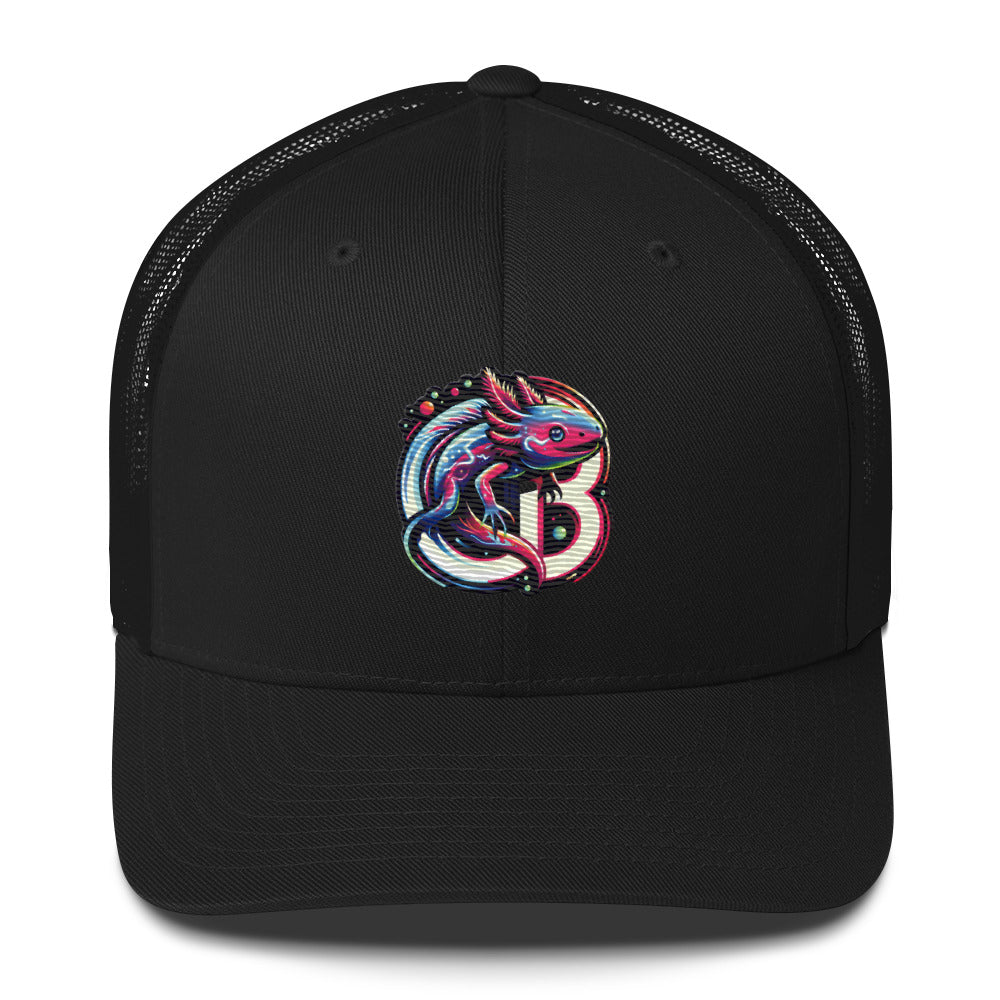 Fun Custom Axolotl Embroidered Baseball Hat