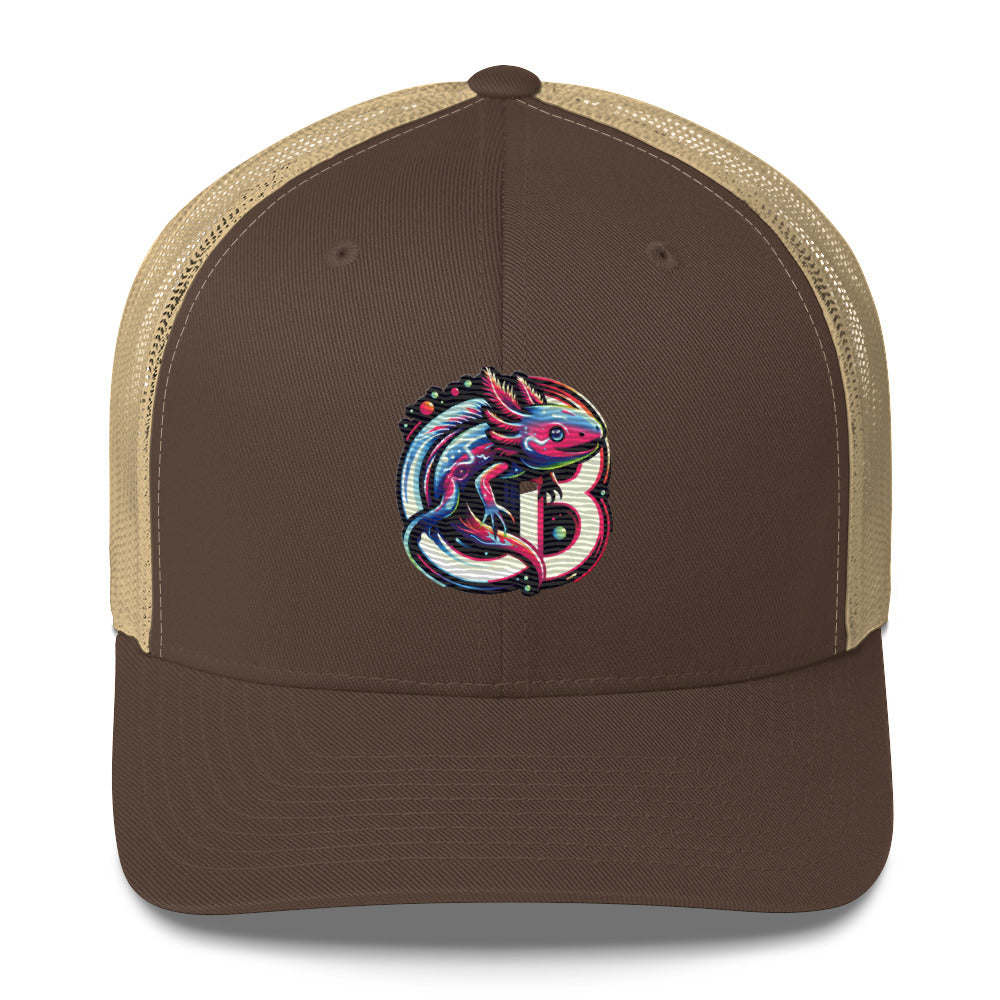 Fun Custom Axolotl Embroidered Baseball Hat