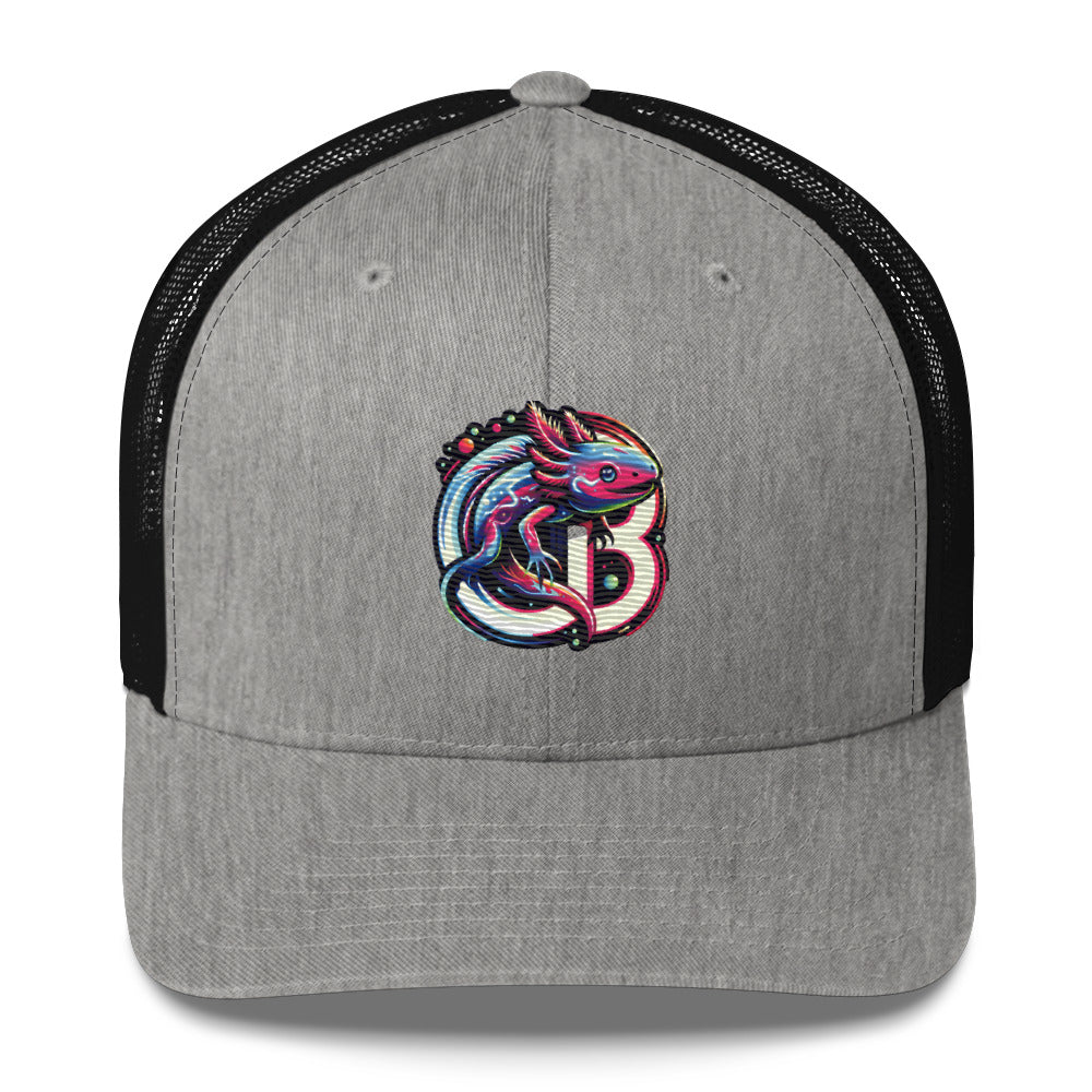Fun Custom Axolotl Embroidered Baseball Hat