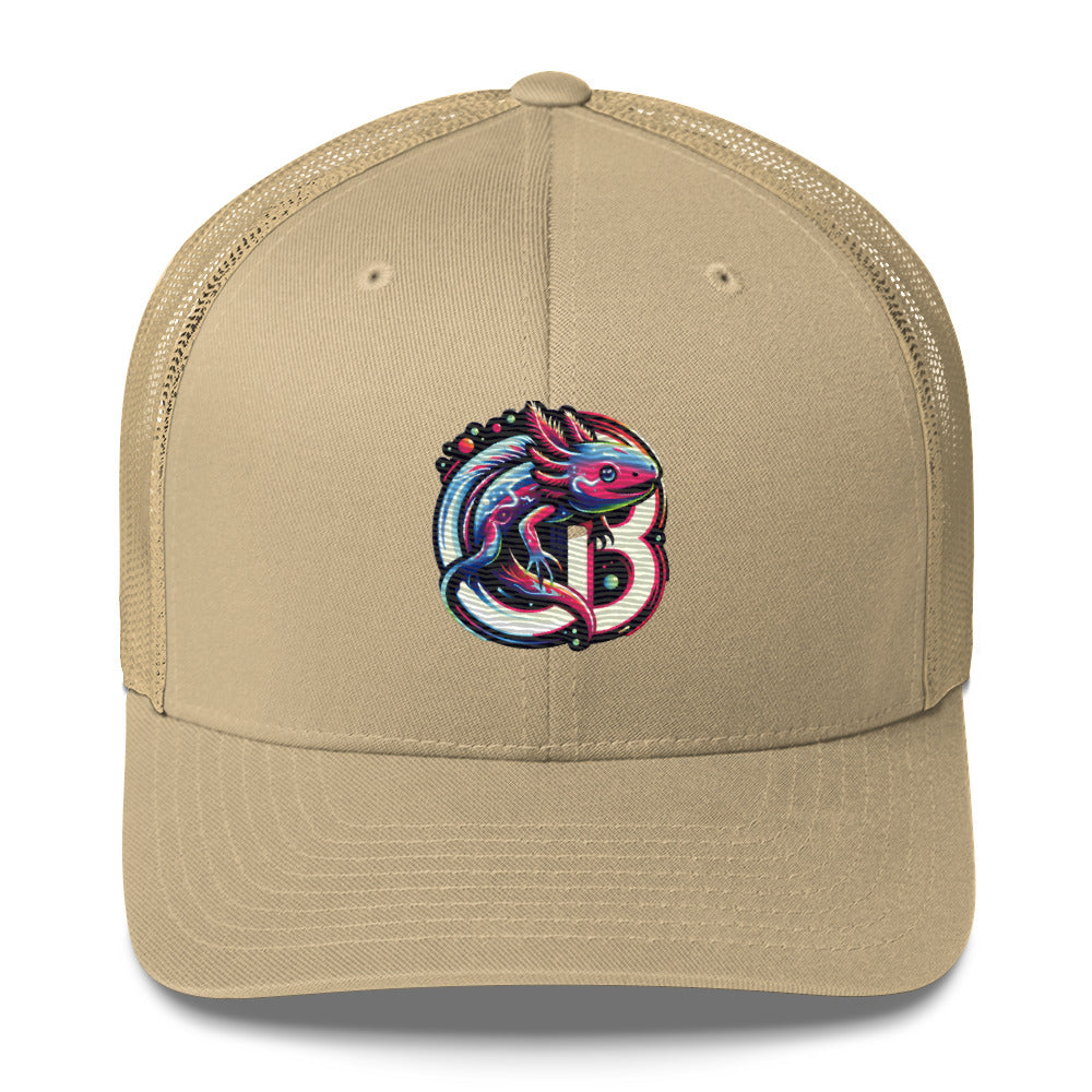 Fun Custom Axolotl Embroidered Baseball Hat