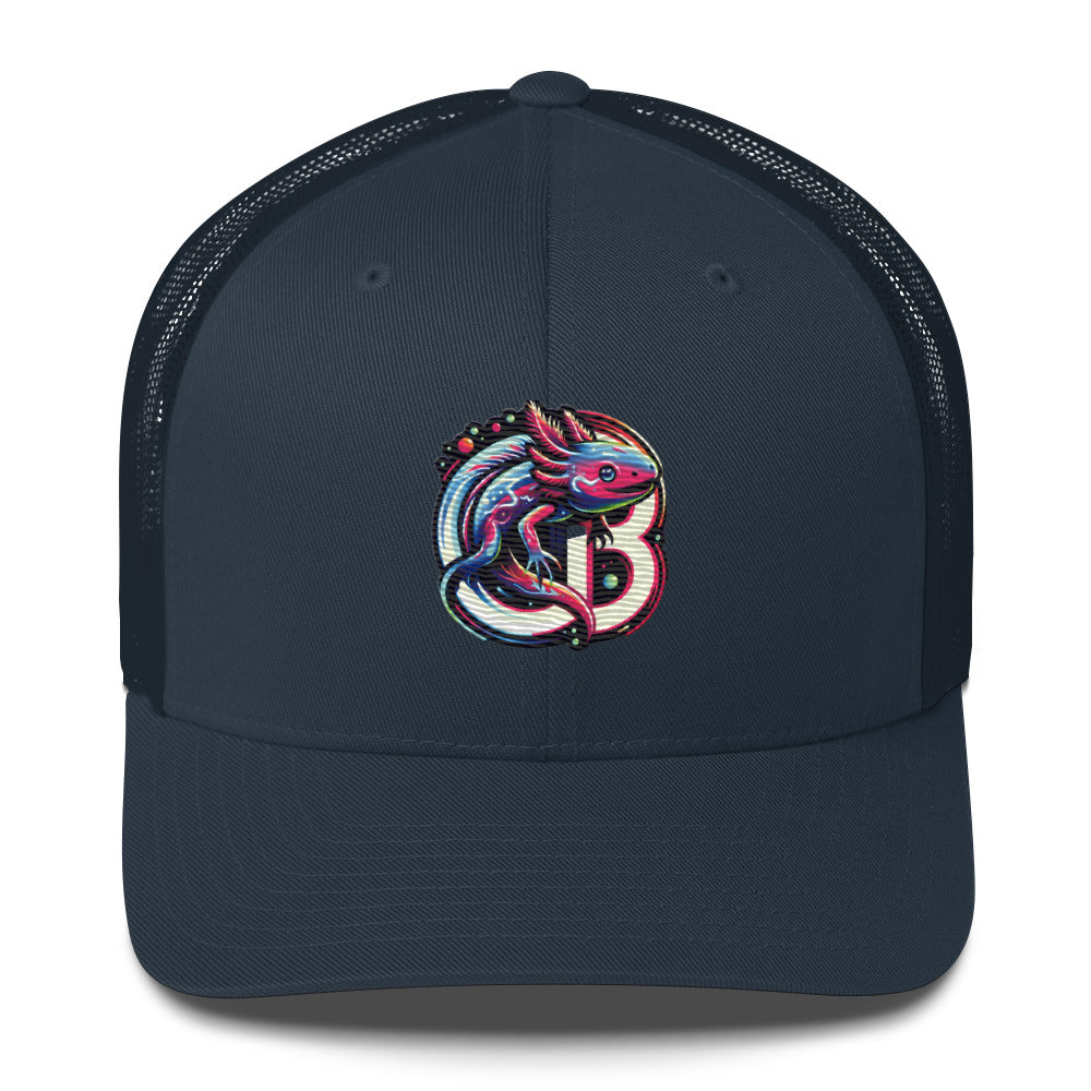 Fun Custom Axolotl Embroidered Baseball Hat