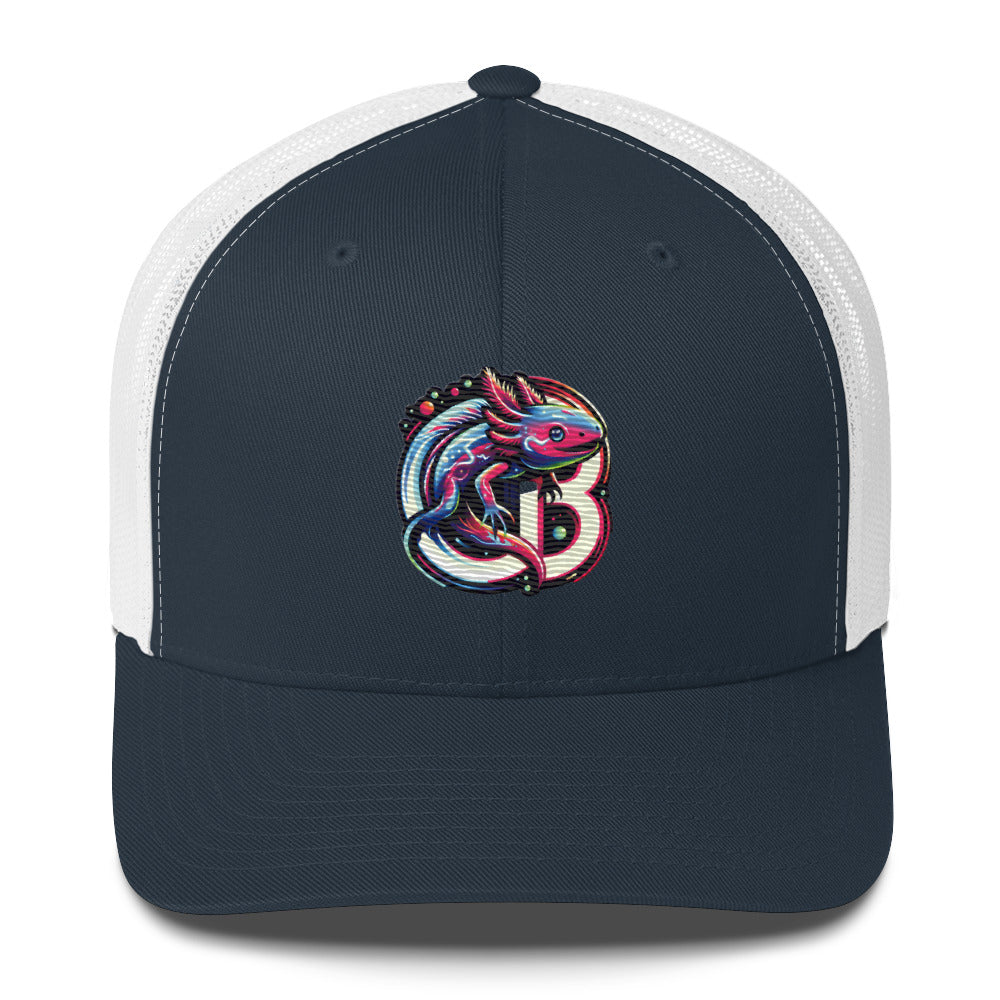 Fun Custom Axolotl Embroidered Baseball Hat